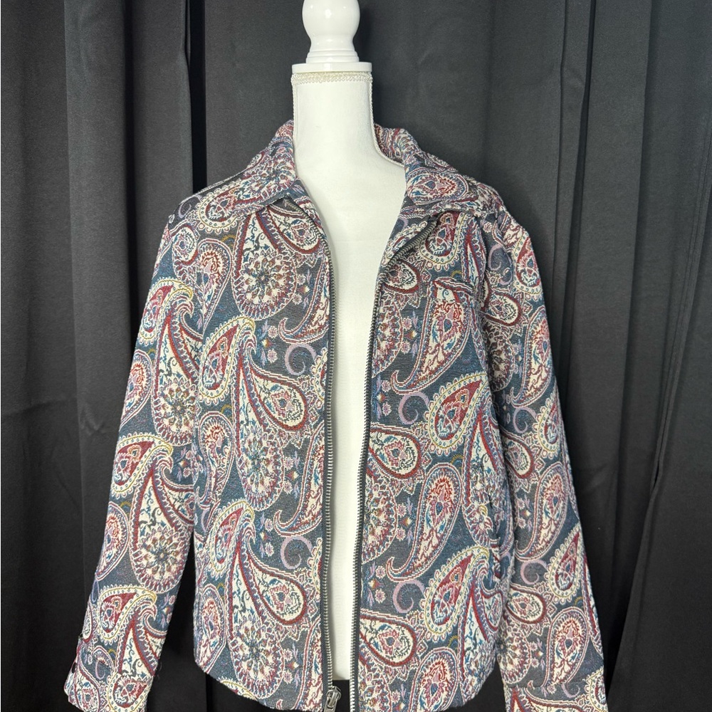 PacSun Multicolor Paisley Bomber Jacket